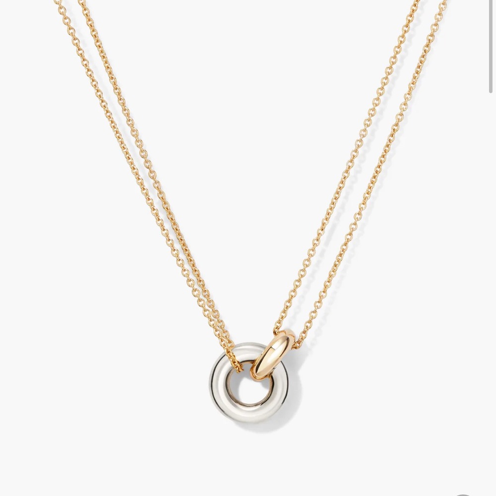 Chic Dual-Tone Gold and Silver Necklace